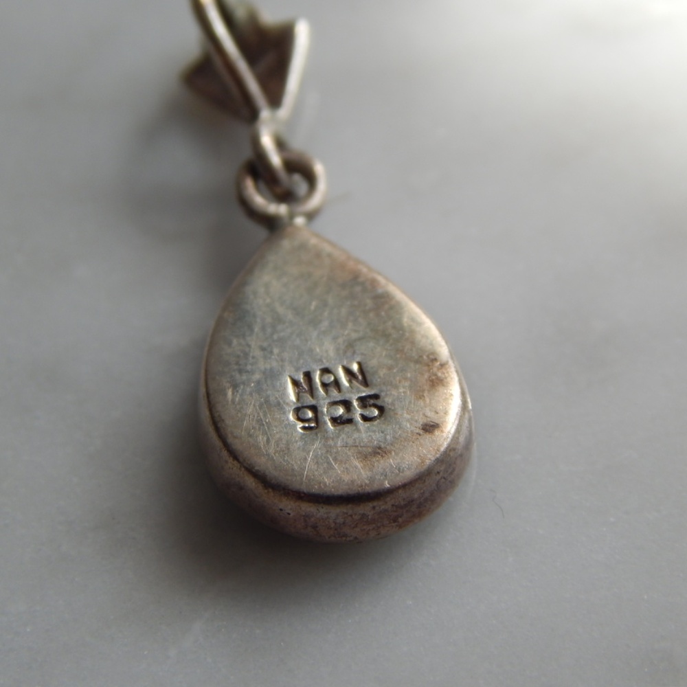 Sterling silver abalone pendant - Picture 3 of 4